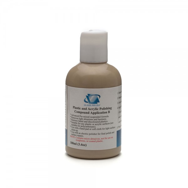 Plastic and Acrylic Polishing Compound 100ml / 3.4oz 